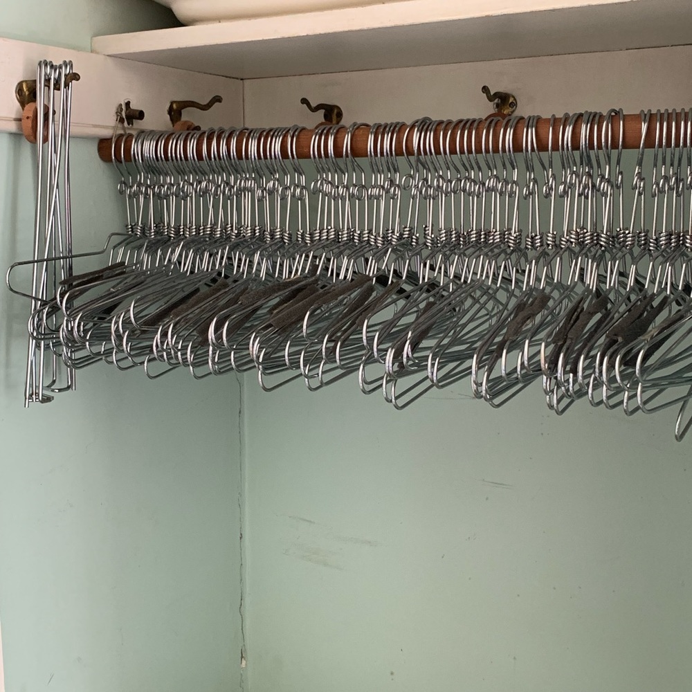 Chrome garment metal hanger Pins - set of 4